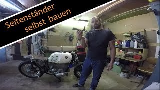 Cafe Racer BMW R100 Umbau ▌ Seitenständer selber bauen ▌ Wig schweißen Deutsch [upl. by Iborian241]