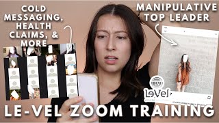 LEVEL THRIVE ZOOM TRAINING ITS SO BAD ANTIMLM [upl. by Parette]