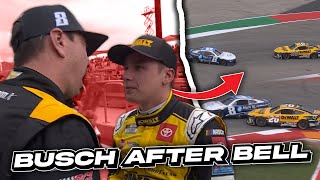 Busch Goes After Bell  NASCAR COTA Race Highlights amp Reaction [upl. by Eihctir371]