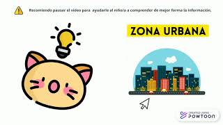 Zona rural y urbana explicación para niños [upl. by Ayojal]