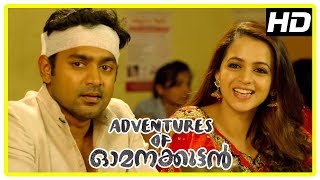 Adventures of Omanakuttan Scenes  Asif meets Saiju and learns about his identity  Bhavana [upl. by Hakvir433]