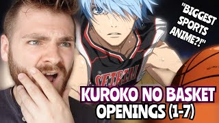 First Time Reacting to quotKUROKO NO BASKET Openings 17quot  New Anime Fan  REACTION [upl. by Anitsahs]