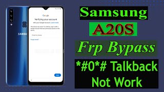 Samsung A20s A207f Frp Bypass Remove Google account Lock Android 10 [upl. by Heuser]