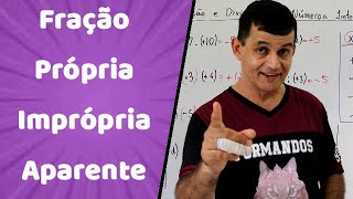 Aula 21 6º ano EF  Fração própria imprópria e aparente  Prof Wellington Duarte [upl. by Nataniel]