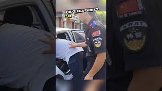 Thief Steals From Police Car shorts [upl. by Nnadroj]