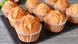 Easy plain vanilla muffin recipe Super soft and fluffy Easy Baking [upl. by Satsoc]