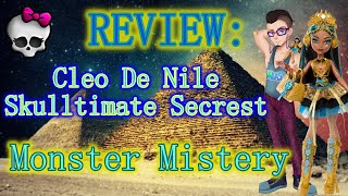 Review Cleo de Nile Skulltimate Secrets Monster Mistery Unboxing Monster High Review Monster High [upl. by Dorcus]