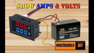 How To Connect lcd am and volt meter  5 wires  R B Y [upl. by Ibloc]