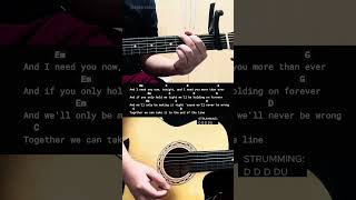 Total Eclipse Of The Heart  Bonnie Tyler  Easy Guitar Tutorial For Beginners CHORDS amp LYRICS [upl. by Thaddus878]