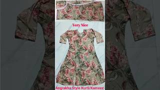 Aline angrakha style kurta cutting and stitching [upl. by Batish]