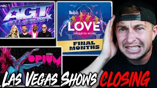 Mass Amounts of Las Vegas Circus Shows Closing  Cirque Du Soleil Closing Beetles LOVE Show [upl. by Sigmund]