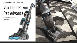 Vax Dual Power Pet Advance Carpet Cleaner Test [upl. by Zaccaria107]