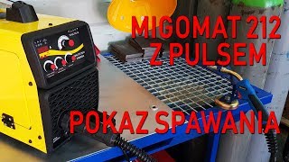 ALLWELD  spawarka inwertorowa MIGOMAT MAGNUM MIG 212 PULS SYNERGIA spawanie z pulsem [upl. by Dylane]