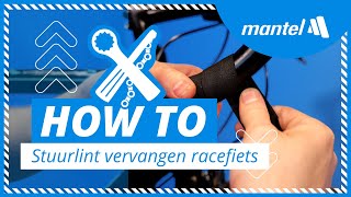 STUURLINT VERVANGEN  WIKKEL het STUURLINT van je RACEFIETS in 10 MINUTEN Mantel Howto [upl. by Htebiram602]