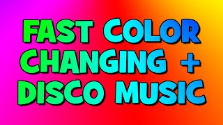 NEON Changing Color  Dance MUSIC  Flashing FLUO Lights  Colorful Lights  Fast colour changing [upl. by Asseneg85]