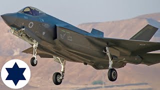 Israeli Air Force Powerful F35I Adir fighters take off on combat missions [upl. by Reivaz]