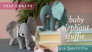 Sew Cute Felt Elephant Easy Tutorial [upl. by Scrivens]