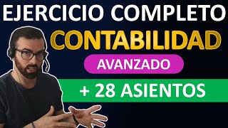 28 Asientos Contables 👨‍🏫  Ejercicio de CONTABILIDAD Completo  Curso Contabilidad Básica 6 [upl. by Kenwee]