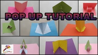 Popup Tutorial 1  Basic pop up craft Pop up card  3D Popup craft  Popup Craft SS Craft Mantra 1 [upl. by Caasi]