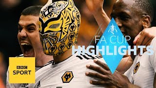 Highlights Watford 32 Wolves  FA Cup  BBC Sport [upl. by Enilreug522]