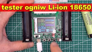 Tester i ładowarka dla ogniw Liion 18650 z interfejsem USB C [upl. by Hogue]