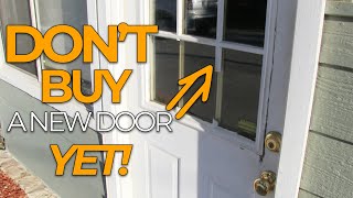 How to Replace a Door Window Frame  DIY Door Fix [upl. by Jae]