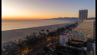 California Drone Sunset 4K  Santa Monica [upl. by Salba708]