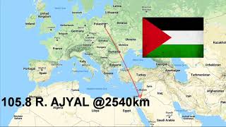 PALESTINE 2500km SpE FM DX radio [upl. by Nicko]