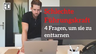 Vorstellungsgespräch  4 eigene Fragen um schlechte Führungskraft zu erkennen [upl. by Iur]