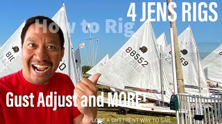 How to Rig the Sunfish Sailboat Jens Rig  GUST ADJUST  COMPREHENSIVE Tutorials [upl. by Aneahs]