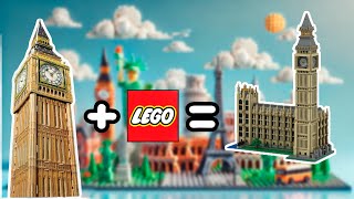 BUILDING FAMOUS LANDMARKS IN LEGO [upl. by Dorkus]