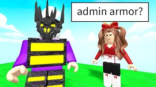 Roblox BUT I Have Godly ADMIN ARMOR [upl. by Nosyerg174]