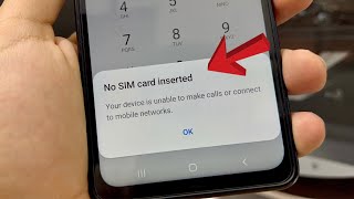 How to Fix No SIM Card  Failure Error  Invalid SIM [upl. by Georgina]