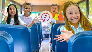 Nastya and the rules for children on the school bus [upl. by Albarran]