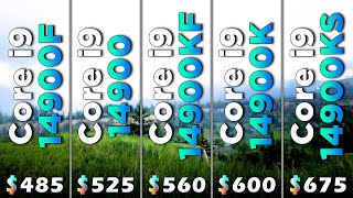 Core i9 14900F vs i9 14900 vs i9 14900KF vs i9 14900K vs i9 14900KS  PC Gameplay Tested [upl. by Ithsav]