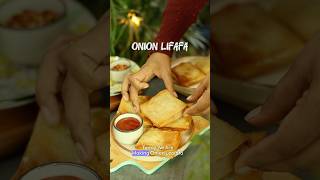 Onion Lifafa Recipe✨ diwalispecial snacksrecipe detox foodrecipe recipeshare partyrecipes [upl. by Ayikur]