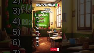 Quiz sullItalia pt2 quiz quiztime quizgames youtubeshorts viral intrattenimento youtube [upl. by Neala]