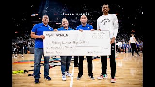 San Antonio Spurs and Keldon Johnson Donate 10000 to the Lanier High School Basketball Program [upl. by Eibur797]