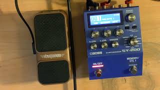 Pt4 Boss SY200 Synthesizer Pedal  BELL sounds [upl. by Anitsua]