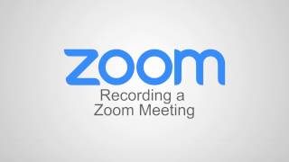 Recording a Zoom Meeting [upl. by Ennairb]