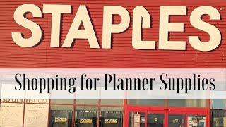 Staples Shop With Me 2020  Planner Supplies [upl. by Ylloh]