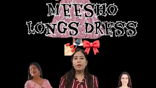 Meesho long Dress meesho meeshofinds [upl. by Oirelav293]