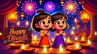 Happy Diwali Song 2024 🎉  Diwali Celebration Song  RaiKids  Festive Diwali Video  Hindi Rhymes [upl. by Hessler]