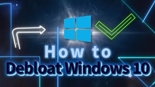 How to Debloat windows 10 increase performance and speedup windows [upl. by Tarrah]