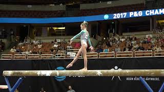 Lillean Lippeatt  Balance Beam  2017 PampG Championships  Junior Women  Day 2 [upl. by Athena341]