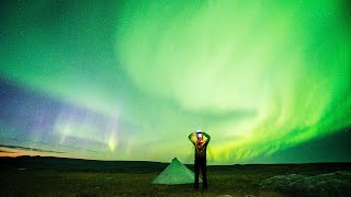 Aurora Boreale In Tenda magnifica  Kungsleden 5 [upl. by Kylen697]