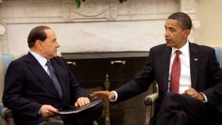 President Obama Meets with Italian Prime Minister Berlusconi [upl. by Aremus]