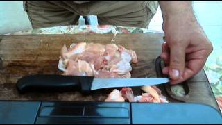 4 Debone a chicken leg by chef Andros [upl. by Gladys]