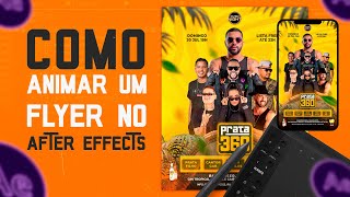 Como animar um flyer no after effects [upl. by Jodie]