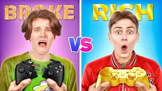 Rich VS Poor VS Giga Rich Gamer  How to Become a Popular Gamer [upl. by Pasahow]